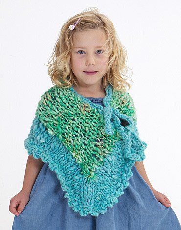 Breipatroon - Gebreide poncho en muts