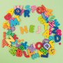 Magnetische letters met patroon 60 st