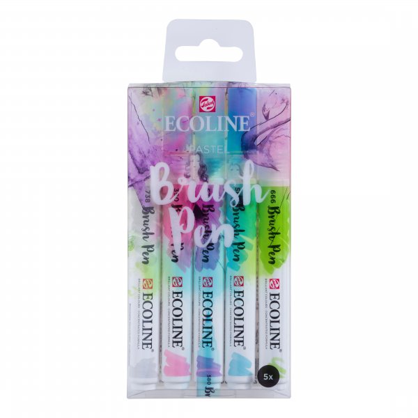 Ecoline Brush Pen 5-pack - Pastel
