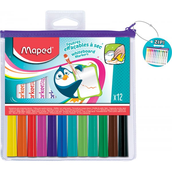Whiteboardset - Maped - Etui 12-pack