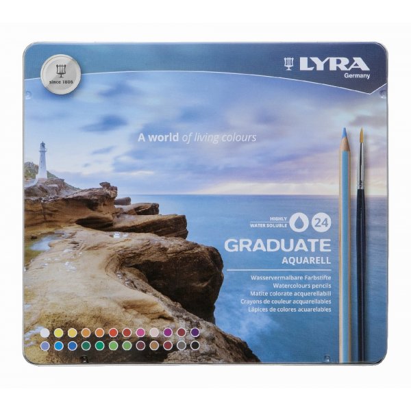 Aquarelpennen Lyra Graduate - 24-pack