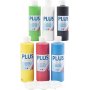 Plus Color Hobbyverf - primaire kleuren - 6 x 250 ml
