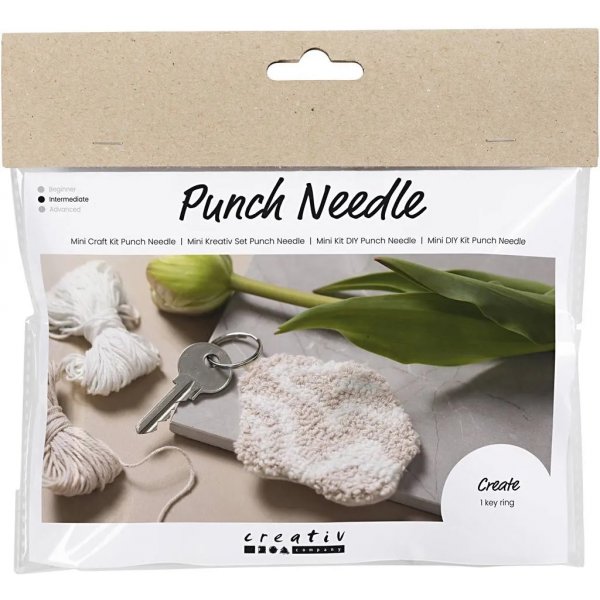 Mini DIY Kit Punchnaald, sleutelhanger