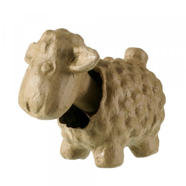 PappArt Beeldje Knikkend Schaap - 16,5x9x13 cm