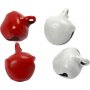 Bellen - rood/wit - 50 stuks - 8 mm