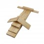 Bouwbare houten tegels 200 stuks - Houtkleurig