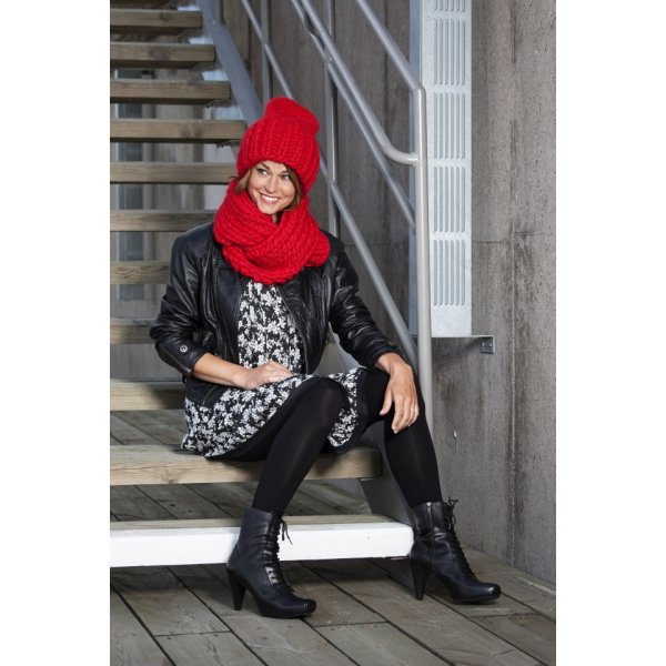 Breipatroon - 4-dubbel gebreide muts en sjaal Breipatroon - 4-dubbel gebreide muts en sjaal