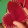 Klant imago Vilten vel 20 x 30 cm - donkerrood 145g/m� 100% viscose