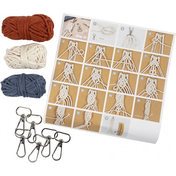Mini DIY Kit Macramé - Sleutelhangers Mini DIY Kit Macramé - Sleutelhangers
