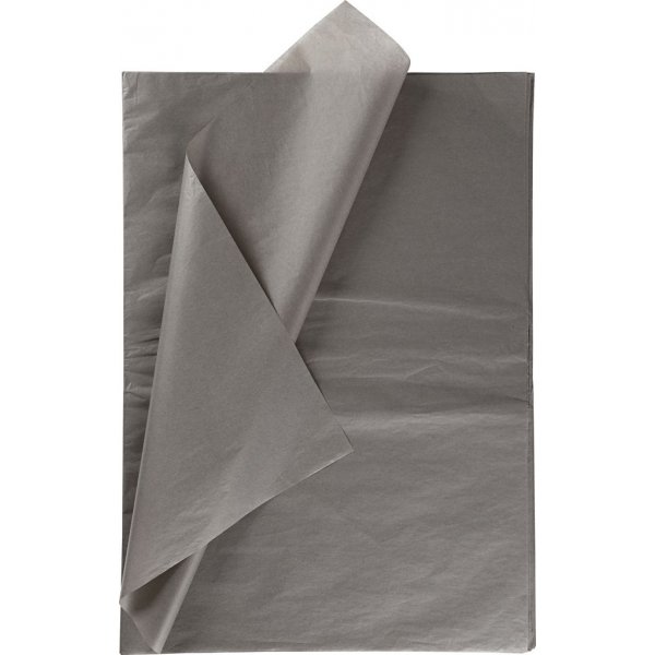 Vloeipapier - donkergrijs - 50 x 70 cm - 14 gr - 25 vellen