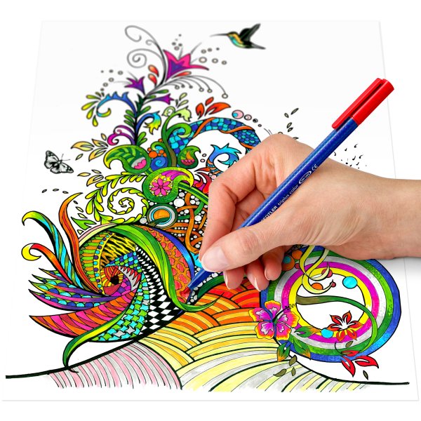 Vezelstiften Triplus Color in etui 1mm - 40 stiften