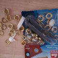 Klant imago Oogjes met sluitringen messing verguld 8,0 mm 24 st