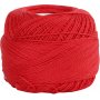 Gemerceriseerd katoengaren - rood - 20 gr