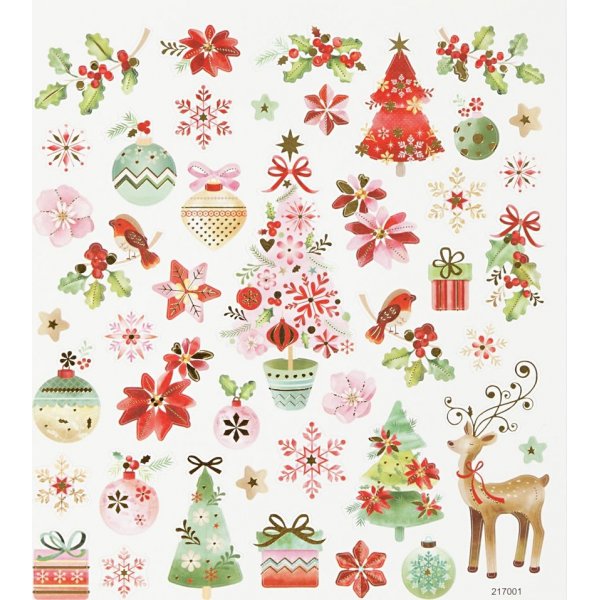 Stickers - romantische kerst