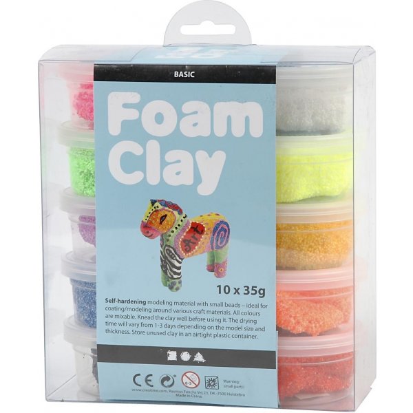Foam Clay - gemengde kleuren 10 x 35 g