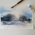 Klant imago Aquarelverf W&N Professional Tube 14 ml - 140 Cerulean Blue (rode tint)