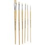 Natur Line Penselen - nr. 1+2+4+8+14+20 - bord - 64 st