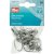 Ringen met clips 22mm zilverkleur 10 st