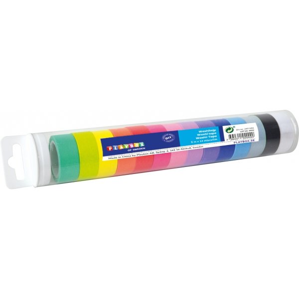 Washitape grootverpakking - 14 st