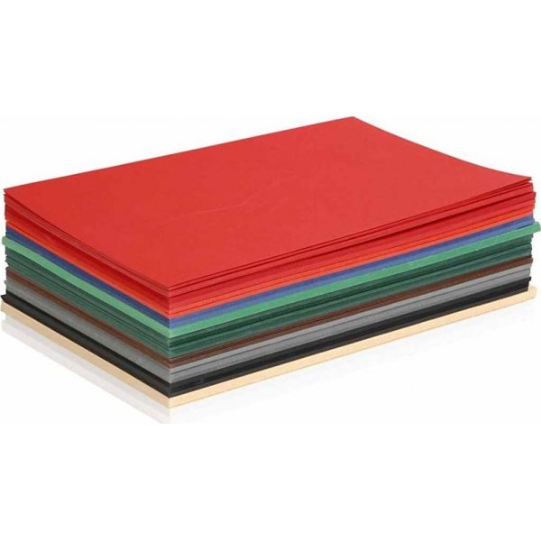 Kerstkarton - gemengde kleuren - A5 - 300 vellen