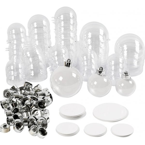 Decoratieve bal - 5/6/8 cm - 60 st