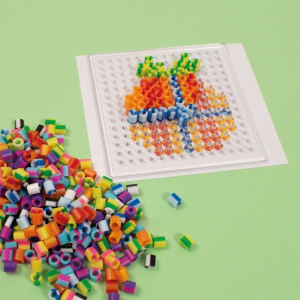 Tube kralen met platte 1000 stuks gestreept mix Tube kralen met platte 1000 stuks gestreept mix