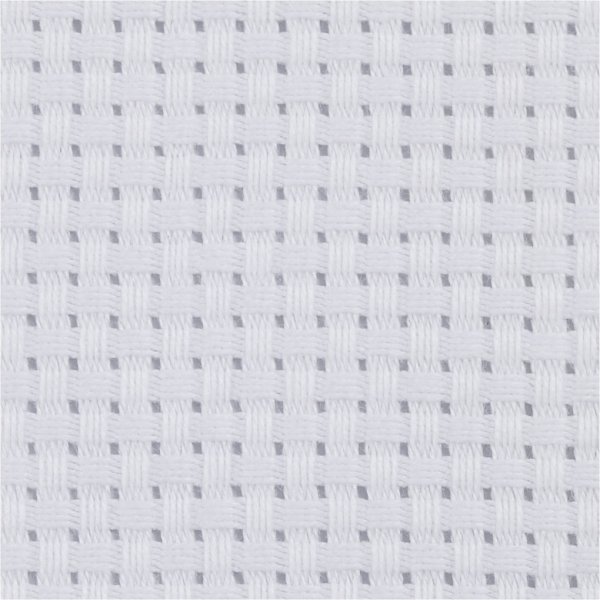 Aida borduurstof - wit - 50x50 cm, 35 vierkantjes per 10 cm