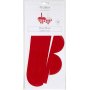 Knutselset - Gevlochten harten - rood/wit - 8 st