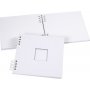 Plakboek met spiraal - wit - 20 x 20 cm