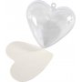 Decoratief hart - transparant - 10 st