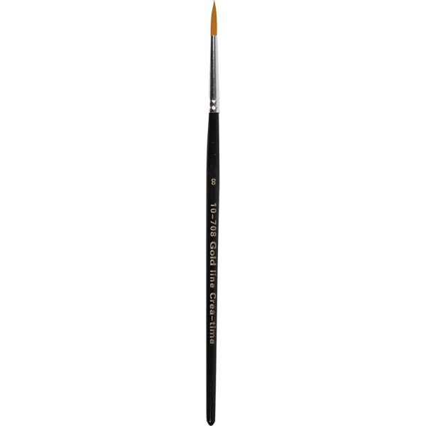 Gold Line penselen - nr. 8 - rond - 12 st