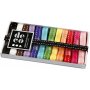 Decoratief lint - gemengde kleuren - 12 x 1 m