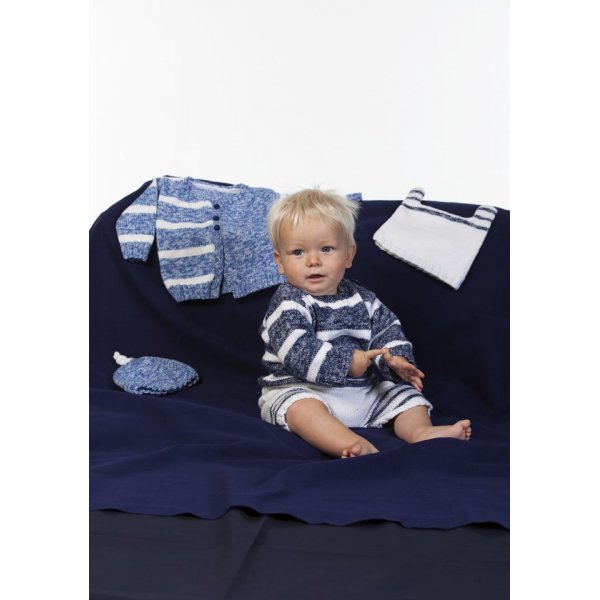 Breipatroon - Gestreept vest, trui, broek en muisjes Breipatroon - Gestreept vest, trui, broek en muisjes