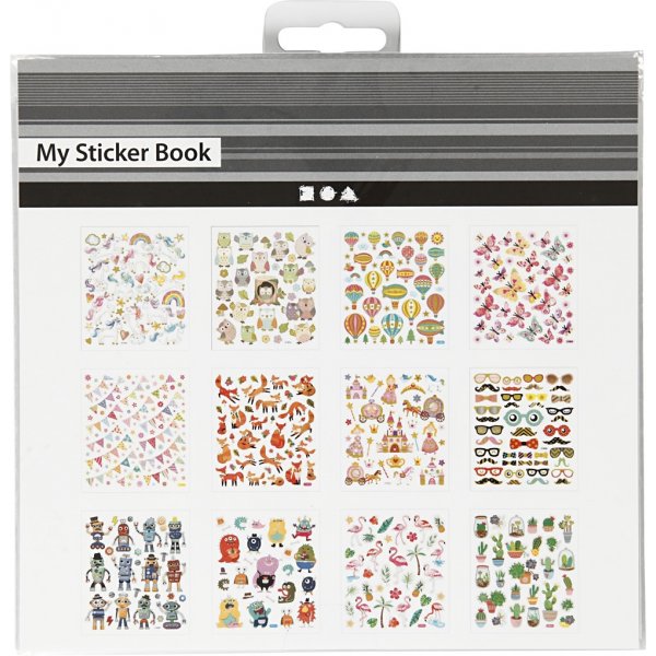 Boekje met stickers - heel jaar - 12 vellen Boekje met stickers - heel jaar - 12 vellen