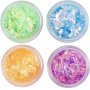 Glitterklei, iriserende kleuren 4x5 ml