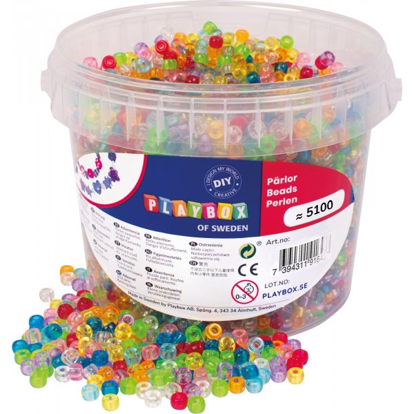 Kleine Congo-parels transparant - 450 g