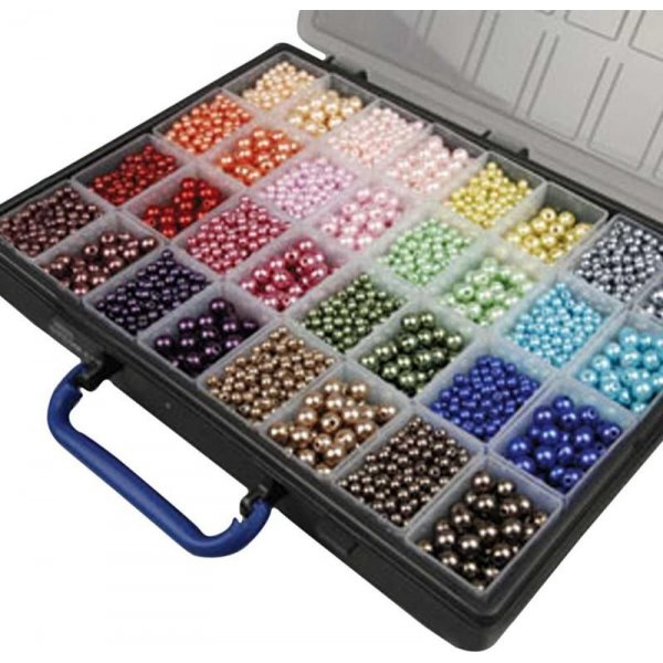 Luxe waskralen met opbergzakje - gemengde kleuren - 32 x 20 gr