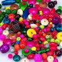 Houten kralenmix