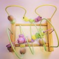 Klant imago Onbehandelde houten balletjes 40 mm � 8 mm - 3-pack. met gaten