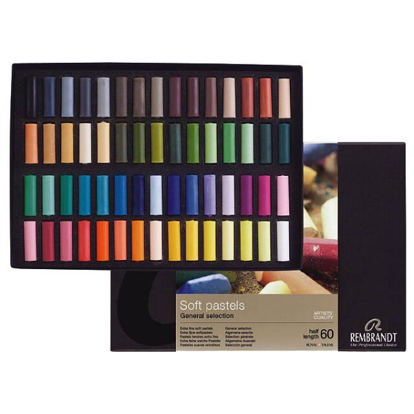 Zachte pastelkleurige krijtjes - 60 st Zachte pastelkleurige krijtjes - 60 st