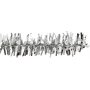 Pijpenrager - 6 mm - zilver - glitter - 24 st