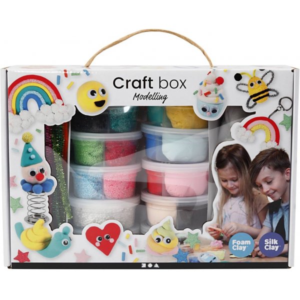 Foam Clay® en Silk Clay® in thema as - gemengde kleuren Foam Clay® en Silk Clay® in thema as - gemengde kleuren