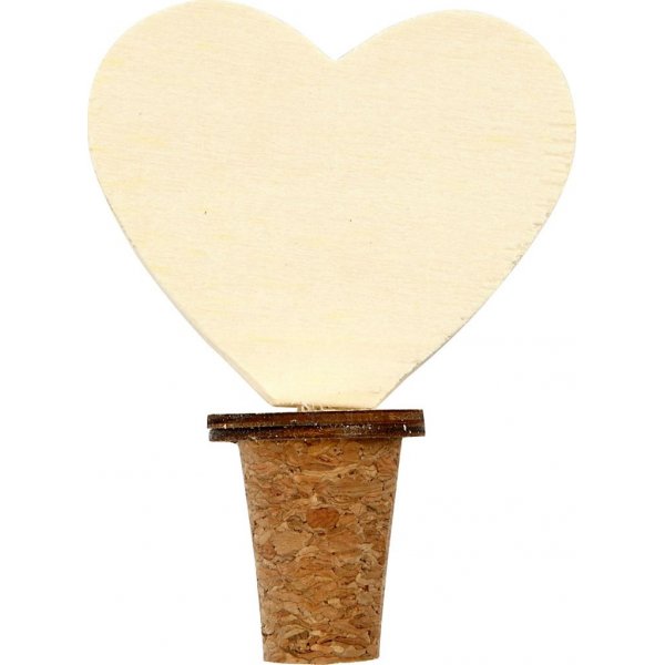 Kurk met houten hart - 12 st