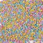 Letterkralen pastel 6,5 x - 6,5 mm - 750 st
