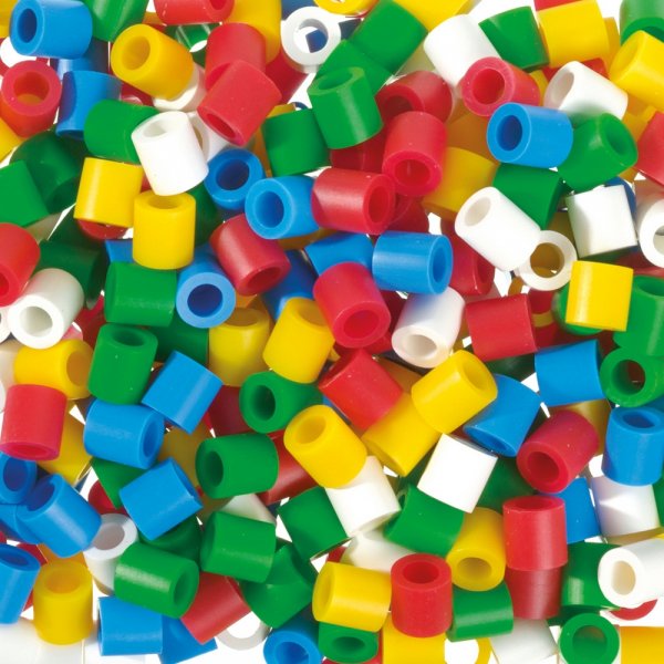 Nabbi Smeltkralen Jumbo 10x10mm - 600 stuks in gemengde basiskleuren