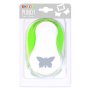Punch vlinder 5 cm - Groen/wit Punch vlinder 5 cm - Groen/wit
