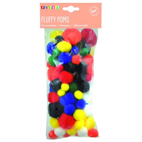Pompon basiskleuren Pompon basiskleuren