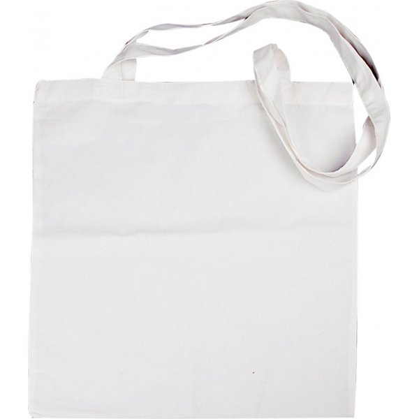 Textieltas met lang hengsel - wit