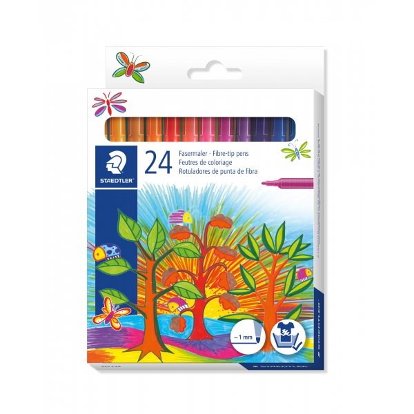 Staedtler Vezelpuntpennen - 24 pennen