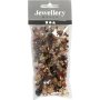 Harmony kunststof facetkralen - gemengd - goudkleurig - 50 gr